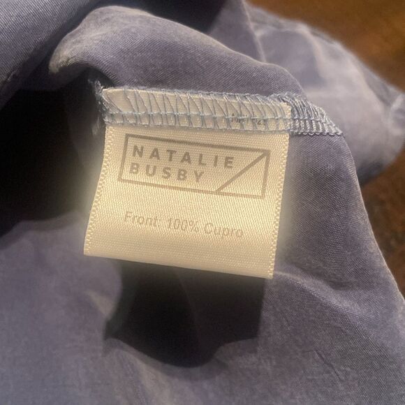 Natalie Busby Collection Cupro T- Dress Small Blue - Picture 5 of 7